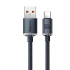Кабель Baseus Crystal Shine Series Fast Charging Data Cable USB to Type-C 100W 1.2m Black