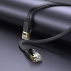 Мережевий кабель HOCO US07 General pure copper flat network cable(L=10M) Black
