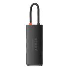 USB-хаб Baseus Lite Series 6-Port Type-C HUB Docking Station (Type-C to HDMI+USB3.0*2+PD+SD/TF) Black