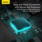 USB-хаб Baseus Metal Gleam Series 4-in-1 Multifunctional Type-C HUB Docking Station Gray（Type-C to USB3.0*4）