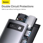 USB-хаб Baseus Metal Gleam Series 4-in-1 Multifunctional Type-C HUB Docking Station Gray（Type-C to USB3.0*4）