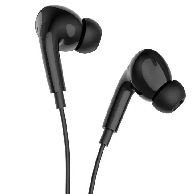 Навушники дротові HOCO M101 Pro Crystal (Type-C) Black