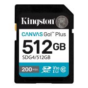 Карта пам'яті SDXC (UHS-1 U3) Kingston Canvas Go! Plus 512Gb class 10 A2 V30 (R200MB/s, W160MB/s)
