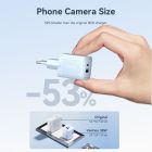 Мережевий зарядний пристрій Vention 2-Port USB (C + A) GaN Charger (30W/30W) EU-Plug White