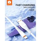 Кабель WUW-X224/TPC USB Type-C 2,4А white