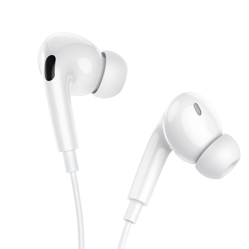 Навушники BOROFONE BM100 Pro Fuente universal earphones with microphone White