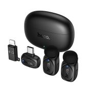 Бездротова мікрофонна система HOCO L19 Graceful wireless microphone(iP/Type-C) Black