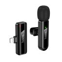 Бездротова мікрофонна система HOCO L20 Fair wireless microphone iP Black