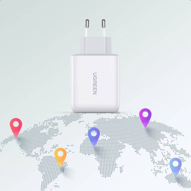 Мережевий зарядний пристрій UGREEN CD170 38W USB-C Wall Charger EU (White) (UGR-60468)
