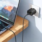 Мережевий зарядний пристрій BOROFONE BA83A Flare star PD20W+QC3.0 charger Black