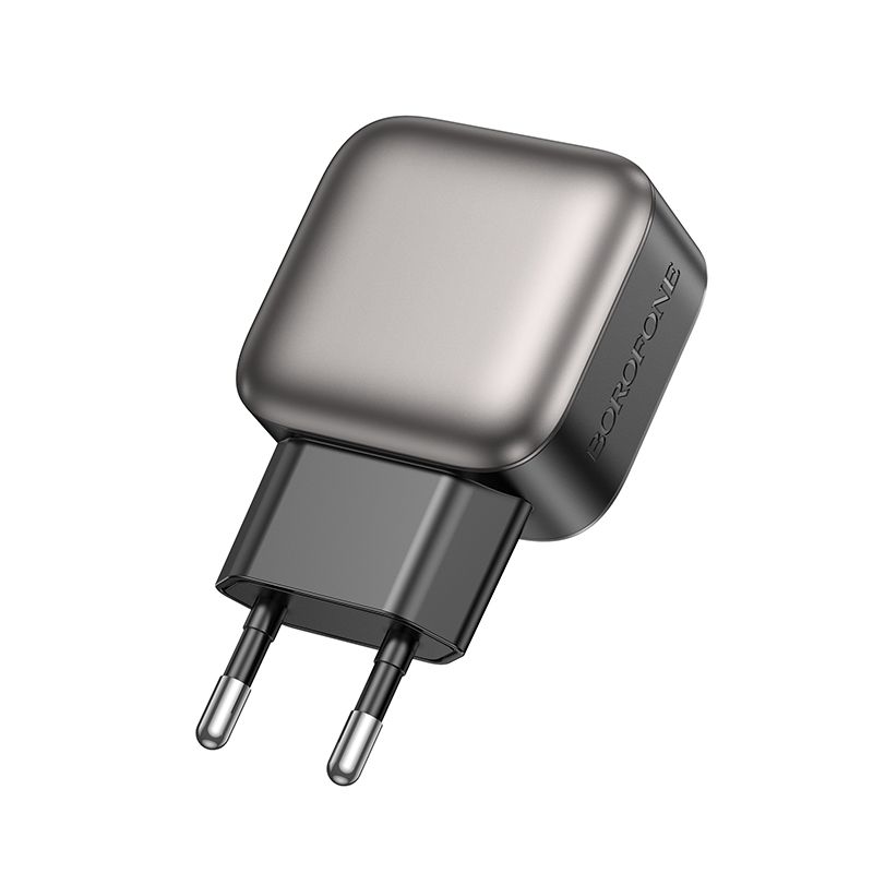 Мережевий зарядний пристрій BOROFONE BAS51A Absolute dual-port charger Black