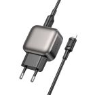 Мережевий зарядний пристрій BOROFONE BAS51A Absolute dual-port charger set(iP) Black