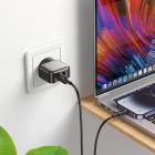 Мережевий зарядний пристрій BOROFONE BAS51A Absolute dual-port charger set(iP) Black