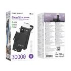 Зовнішній акумулятор BOROFONE BJ65 High 22.5W+PD20W+four-cables power bank(30000mAh) Black