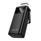 Зовнішній акумулятор BOROFONE BJ65 High 22.5W+PD20W+four-cables power bank(30000mAh) Black