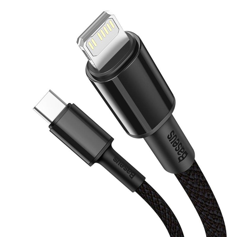 Кабель Baseus High Density Braided Fast Charging Data Cable Type-C to iP PD 20W 1m Black