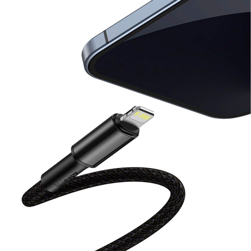 Кабель Baseus High Density Braided Fast Charging Data Cable Type-C to iP PD 20W 1m Black