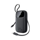 Зовнішній акумулятор Baseus EnerFill FC31 Digital Display Power Bank with 2 Built-in Cables 20000mAh 22.5W Cosmic Black