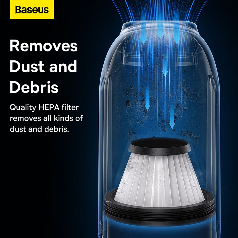 Фльтр для автомобільного пилососу Baseus A2pro Car vacuum Cleaner strainer（2PCS）Black
