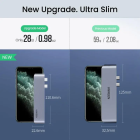USB-Хаб UGREEN CM251 Dual USB-C To HDMI+3*USB 3.0 A+Type C Female Converter