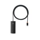 USB-хаб Baseus Lite Series 4-Port Type-C HUB Adapter (Type-C to USB 3.0*4 ) 1m Black