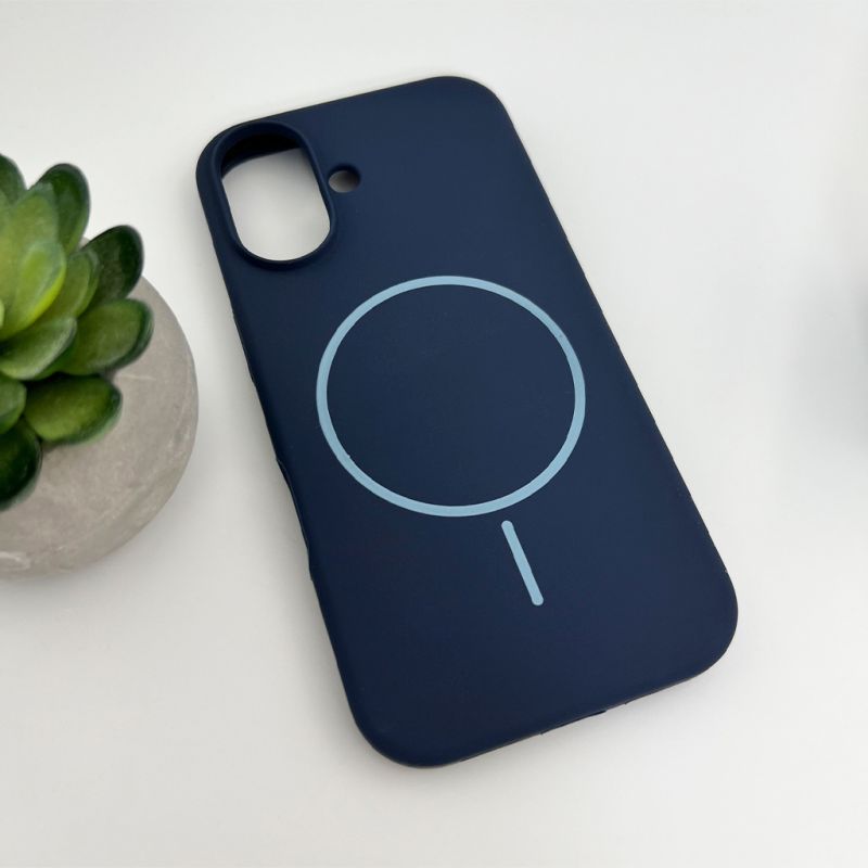 Чохол для смартфона Cosmic Silicone Case Magnetic for Apple iPhone 16 8,Dark Blue