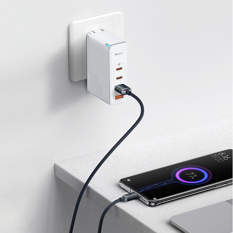 Кабель Baseus Crystal Shine Series Fast Charging Data Cable USB to Type-C 100W 2m Black