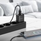 Мережевий зарядний пристрій HOCO C141A Smart dual-port charger Black