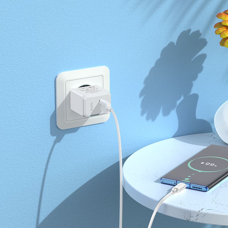 Мережевий зарядний пристрій HOCO CS11A Ocean single port charger White