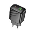 Мережевий зарядний пристрій HOCO CS25A Rico PD20W+QC3.0 charger Black