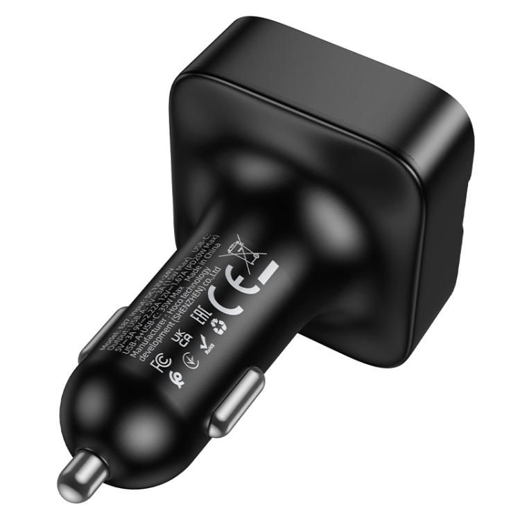 АЗП з FM-модулятором HOCO E87 Delta 35W(1A1C) car BT FM transmitter