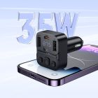 АЗП з FM-модулятором HOCO E87 Delta 35W(1A1C) car BT FM transmitter