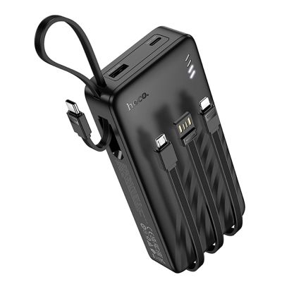 Зовнішній акумулятор HOCO J146A Night tide power bank with 4 cables(20000mAh)