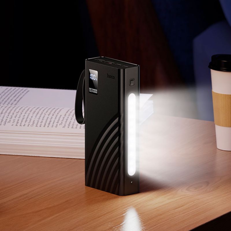 Зовнішній акумулятор Hoco J155 Shine 22.5W+PD20W+light 4-cable power bank(20000mAh)