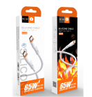 Кабель WUW-X225 Type-C to Type-C PD 65W white