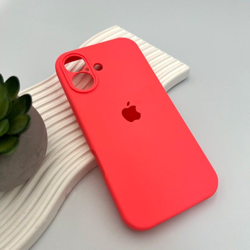 Чохол для смартфона Silicone Full Case AA Camera Protect for Apple iPhone 17 50,Pink Orange