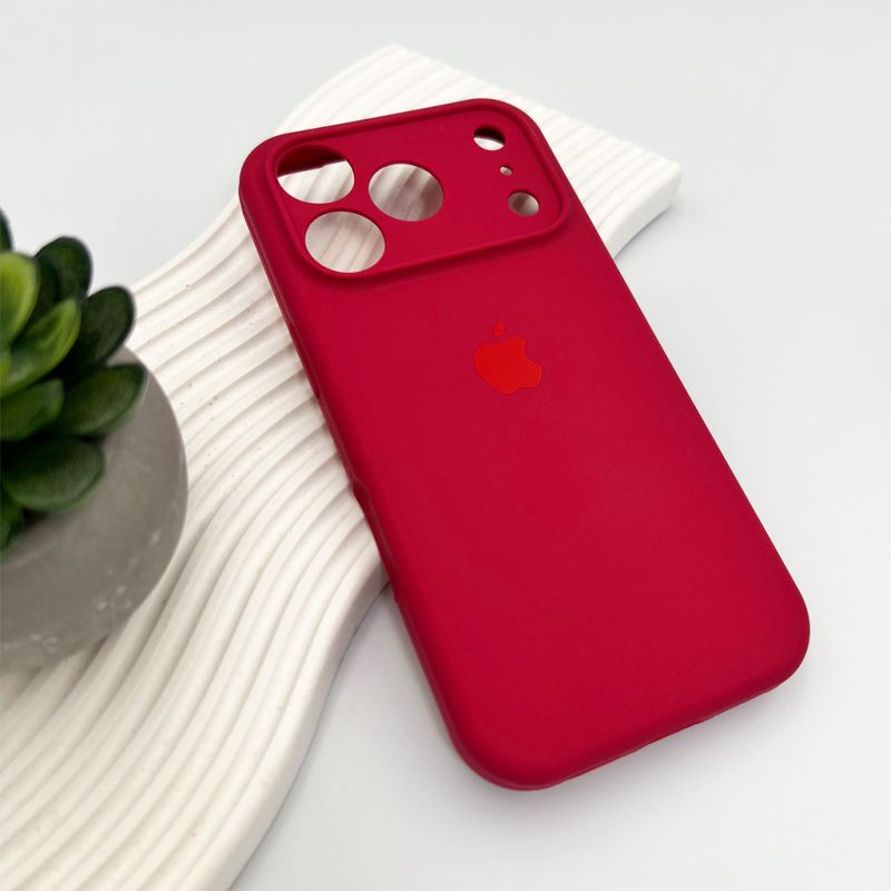 Чохол для смартфона Silicone Full Case AA Camera Protect for Apple iPhone 17 Pro 21,Rose Red