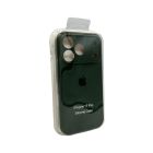 Чохол для смартфона Silicone Full Case AA Camera Protect for Apple iPhone 17 Pro 31,Dark Green