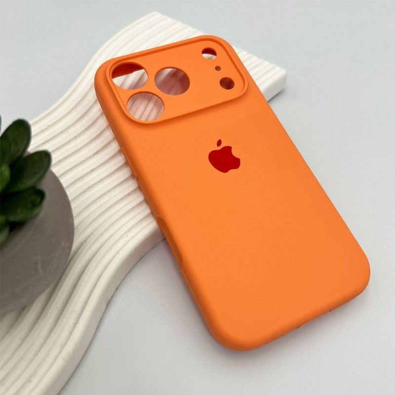 Чохол для смартфона Silicone Full Case AA Camera Protect for Apple iPhone 17 Pro 34,Papaya