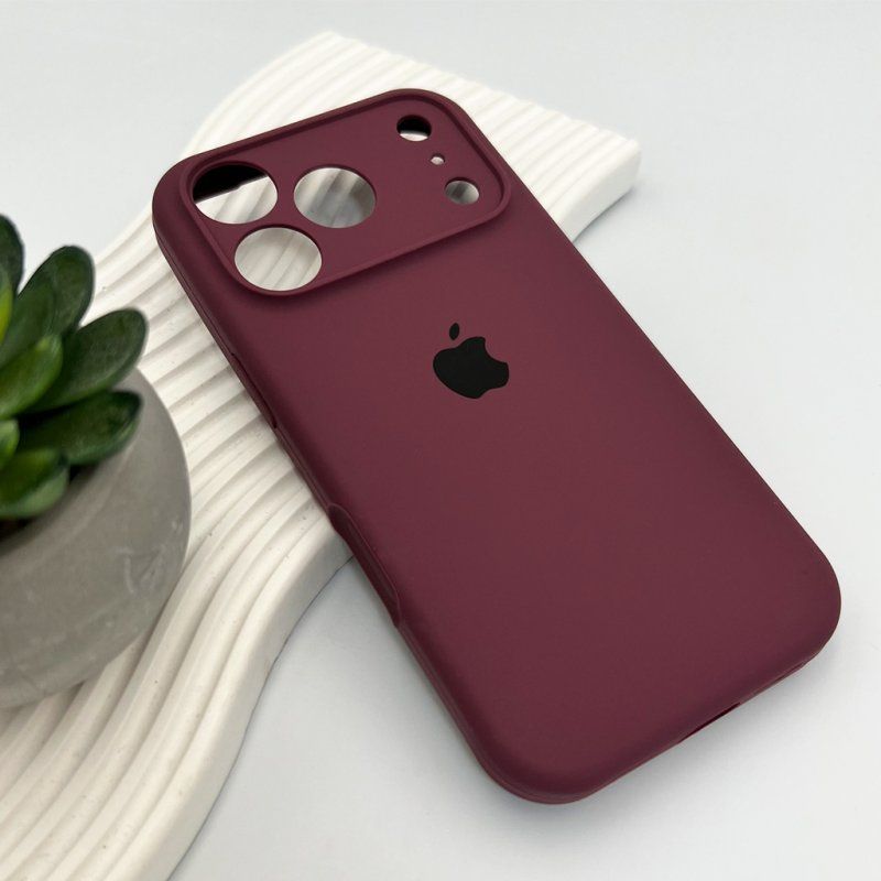 Чохол для смартфона Silicone Full Case AA Camera Protect for Apple iPhone 17 Pro 35,Maroon