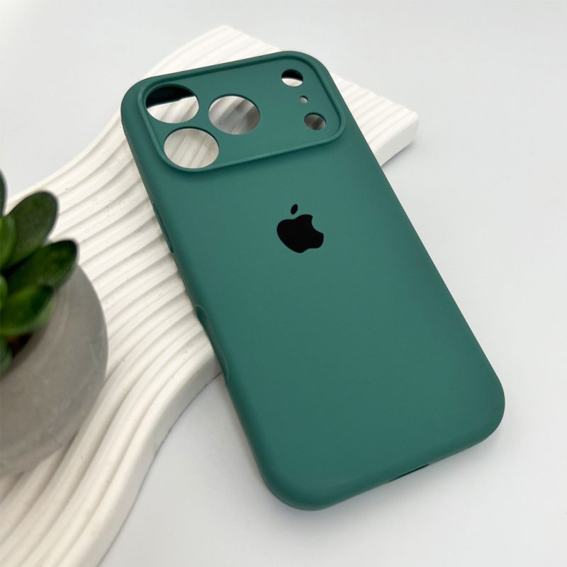Чохол для смартфона Silicone Full Case AA Camera Protect for Apple iPhone 17 Pro 46,Pine Green