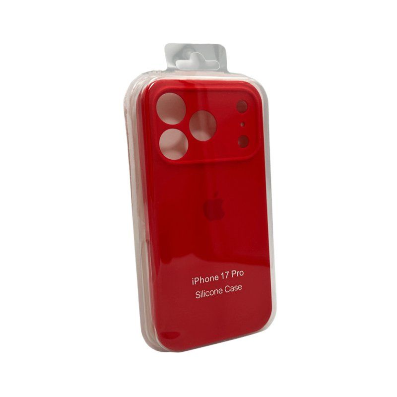 Чохол для смартфона Silicone Full Case AA Camera Protect for Apple iPhone 17 Pro Max 11,Red