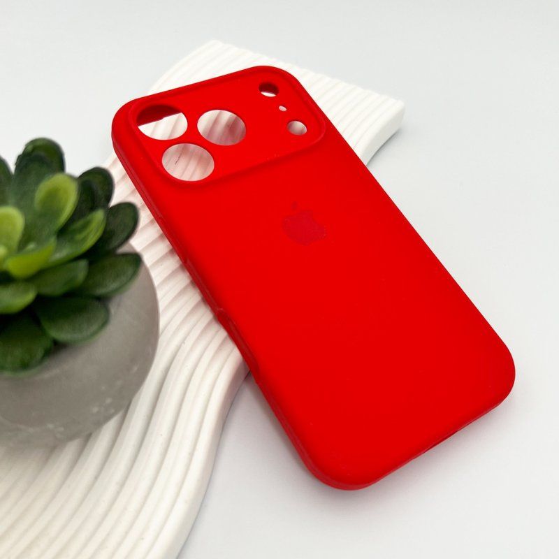 Чохол для смартфона Silicone Full Case AA Camera Protect for Apple iPhone 17 Pro Max 11,Red