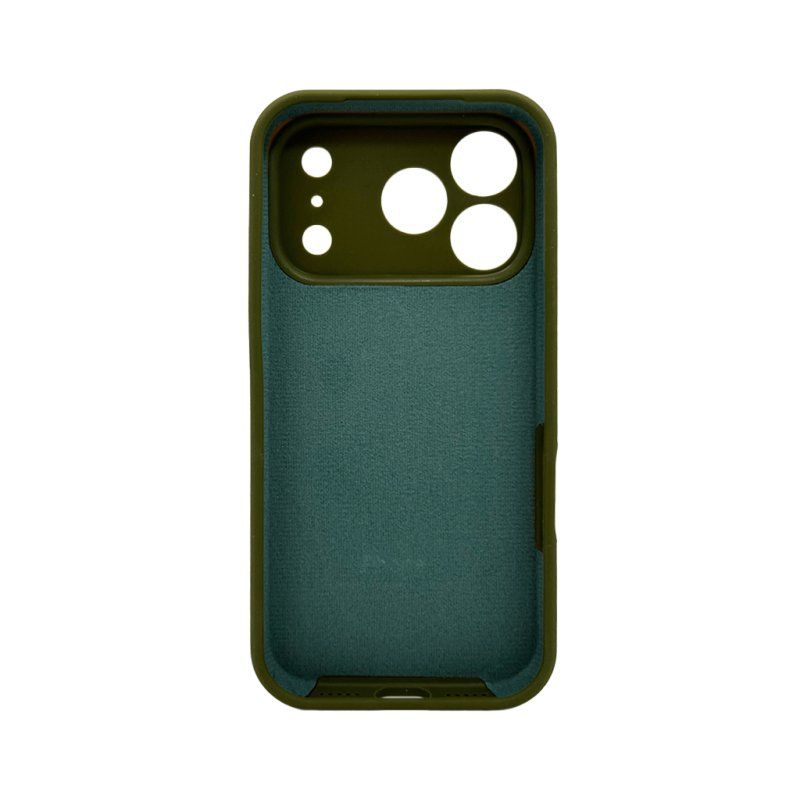 Чохол для смартфона Silicone Full Case AA Camera Protect for Apple iPhone 17 Pro Max 29,Army Green