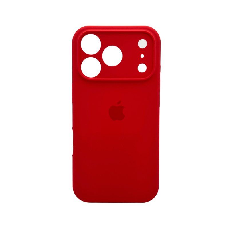 Чохол для смартфона Silicone Full Case AA Camera Protect for Apple iPhone 17 Pro Max 43,Berry Red