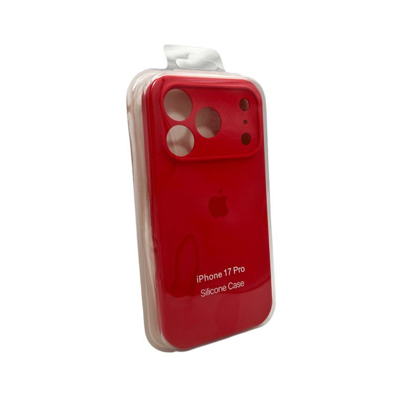 Чохол для смартфона Silicone Full Case AA Camera Protect for Apple iPhone 17 Pro Max 43,Berry Red