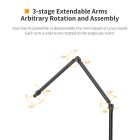 Штатив-тримач Ulanzi Vijim Desktop Flexible Arm/Light Stand(Three-Stages) (UV-2666 LS08)