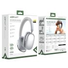Бездротові накладні навушники ACEFAST H9 active noise cancelling wireless headset, ANC, Silver
