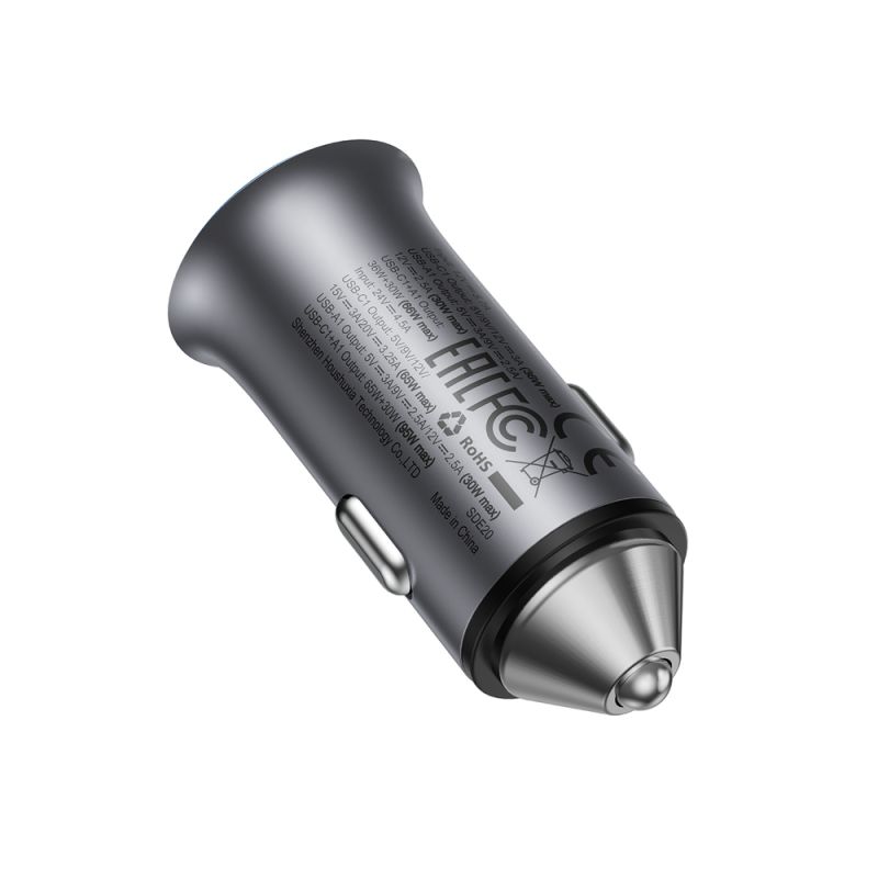 Автомобільний зарядний пристрій ACEFAST B16 95W (USB-A+USB-C) dual port metal car charger