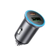 Автомобільний зарядний пристрій ACEFAST B15 65W (USB-A+USB-C) dual port metal car charger